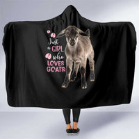 Who Loves Goat Just A Girl Christmas Trees Christmas Christmas Hooded Blanket Xmas Holiday Patterns - Wonder Print Shop