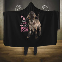Who Loves Goat Just A Girl Christmas Trees Christmas Christmas Hooded Blanket Xmas Holiday Patterns - Wonder Print Shop