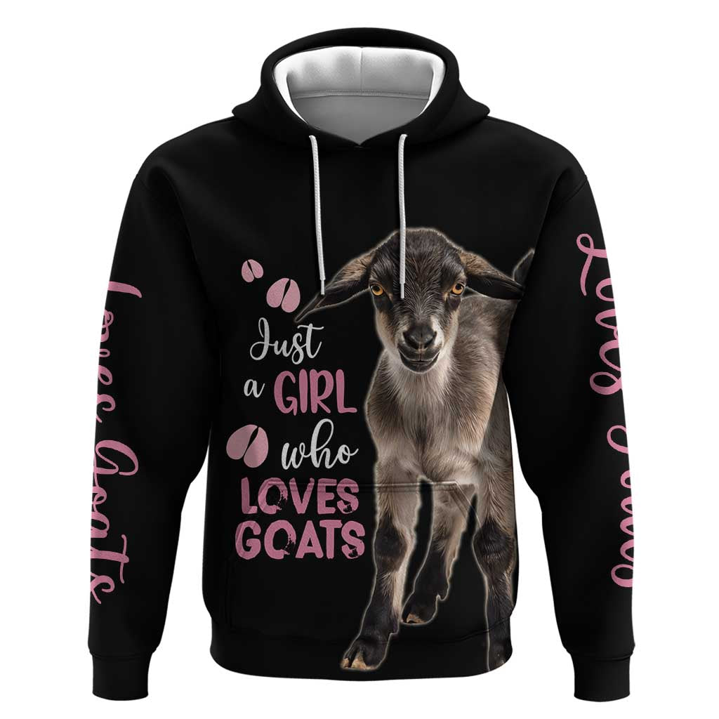 Who Loves Goat Just A Girl Christmas Trees Christmas Christmas Hoodie Xmas Holiday Patterns - Wonder Print Shop