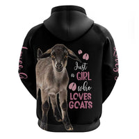 Who Loves Goat Just A Girl Christmas Trees Christmas Christmas Hoodie Xmas Holiday Patterns - Wonder Print Shop