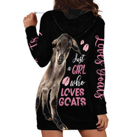 Who Loves Goat Just A Girl Christmas Trees Christmas Christmas Hoodie Dress Xmas Holiday Patterns - Wonder Print Shop
