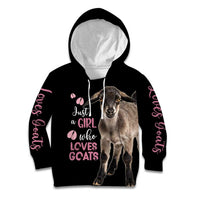 Who Loves Goat Just A Girl Christmas Trees Christmas Christmas Kid Hoodie Xmas Holiday Patterns - Wonder Print Shop