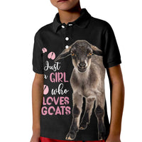 Who Loves Goat Just A Girl Christmas Trees Christmas Christmas Kid Polo Shirt Xmas Holiday Patterns - Wonder Print Shop