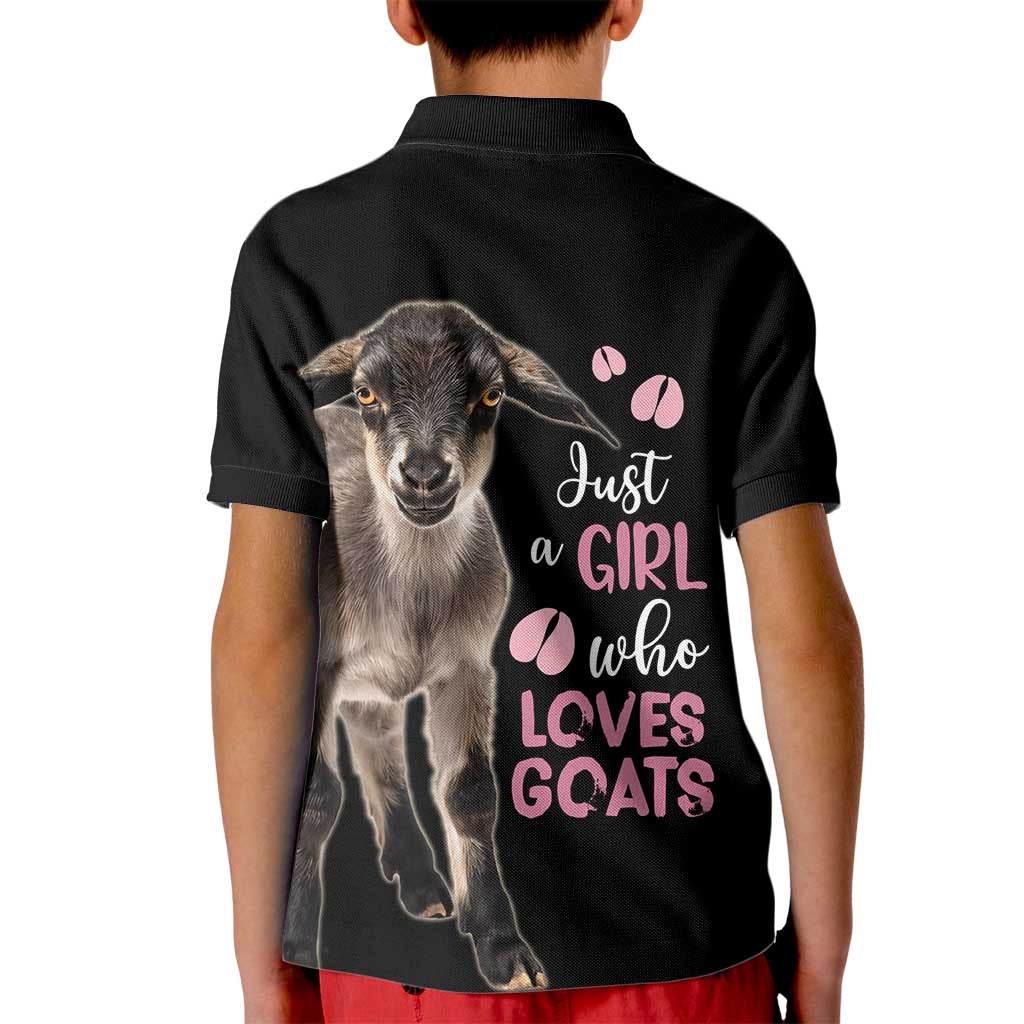 Who Loves Goat Just A Girl Christmas Trees Christmas Christmas Kid Polo Shirt Xmas Holiday Patterns - Wonder Print Shop