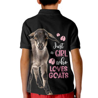 Who Loves Goat Just A Girl Christmas Trees Christmas Christmas Kid Polo Shirt Xmas Holiday Patterns - Wonder Print Shop