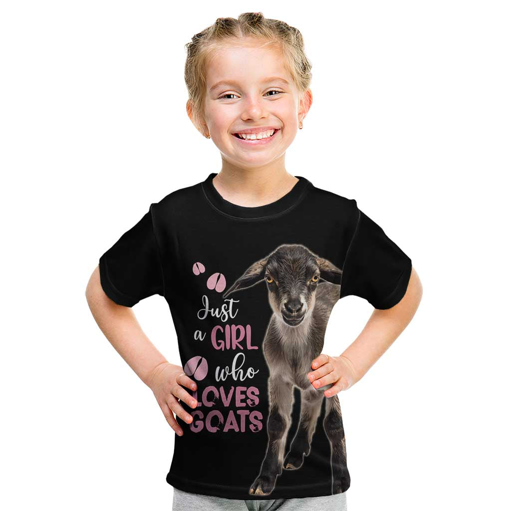 Who Loves Goat Just A Girl Christmas Trees Christmas Christmas Kid T Shirt Xmas Holiday Patterns - Wonder Print Shop