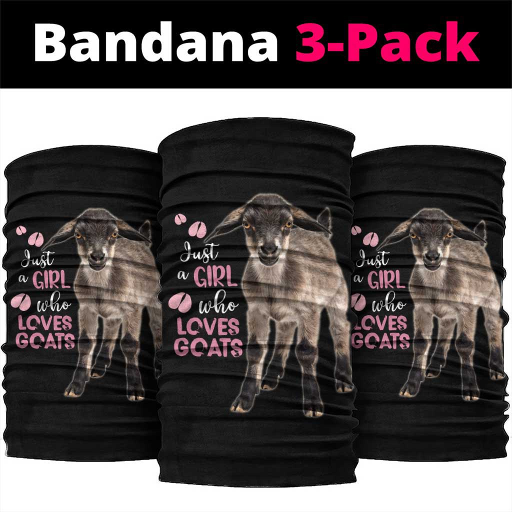 Who Loves Goat Just A Girl Christmas Trees Christmas Christmas Neck Gaiter Xmas Holiday Patterns - Wonder Print Shop