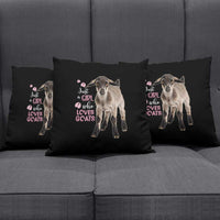 Who Loves Goat Just A Girl Christmas Trees Christmas Christmas Pillow Cover Xmas Holiday Patterns - Wonder Print Shop