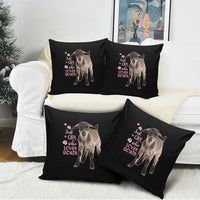Who Loves Goat Just A Girl Christmas Trees Christmas Christmas Pillow Cover Xmas Holiday Patterns - Wonder Print Shop