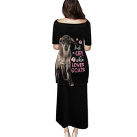 Who Loves Goat Just A Girl Christmas Trees Christmas Christmas Puletasi Xmas Holiday Patterns - Wonder Print Shop