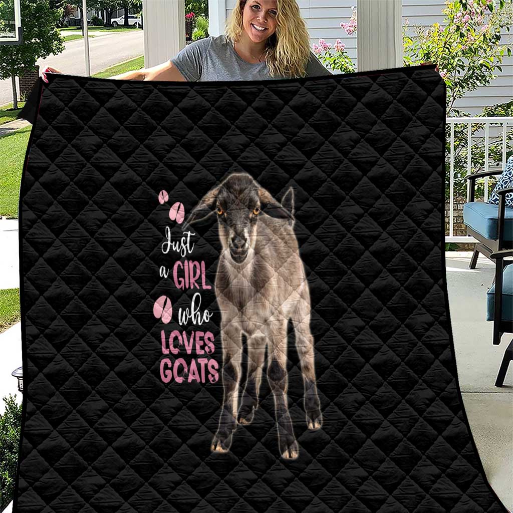 Who Loves Goat Just A Girl Christmas Trees Christmas Christmas Quilt Xmas Holiday Patterns - Wonder Print Shop