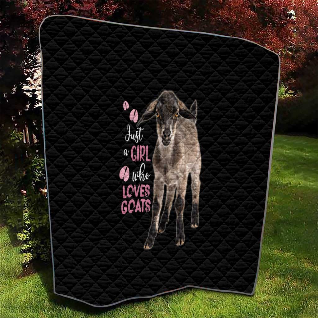 Who Loves Goat Just A Girl Christmas Trees Christmas Christmas Quilt Xmas Holiday Patterns - Wonder Print Shop