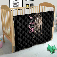 Who Loves Goat Just A Girl Christmas Trees Christmas Christmas Quilt Xmas Holiday Patterns - Wonder Print Shop