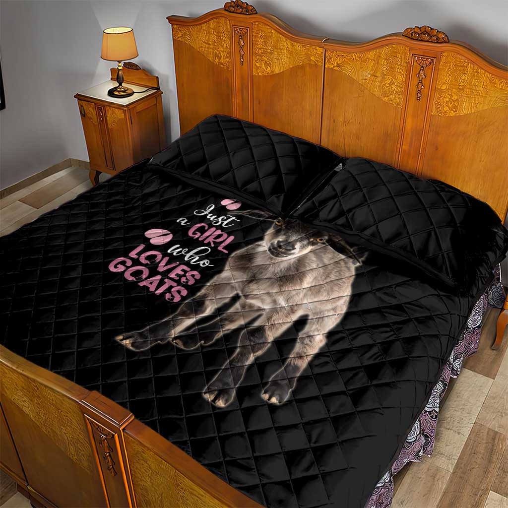 Who Loves Goat Just A Girl Christmas Trees Christmas Christmas Quilt Bed Set Xmas Holiday Patterns - Wonder Print Shop