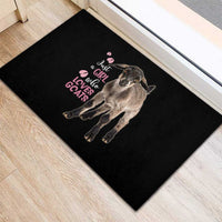 Who Loves Goat Just A Girl Christmas Trees Christmas Christmas Rubber Doormat Xmas Holiday Patterns - Wonder Print Shop