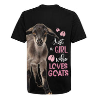 Who Loves Goat Just A Girl Christmas Trees Christmas Christmas Rugby Jersey Xmas Holiday Patterns - Wonder Print Shop