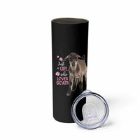 Who Loves Goat Just A Girl Christmas Trees Christmas Christmas Skinny Tumbler Xmas Holiday Patterns - Wonder Print Shop