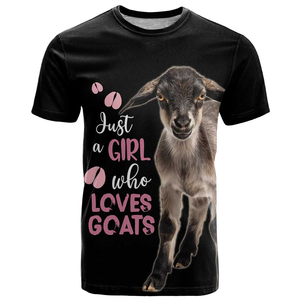 Who Loves Goat Just A Girl Christmas Trees Christmas Christmas T Shirt Xmas Holiday Patterns - Wonder Print Shop