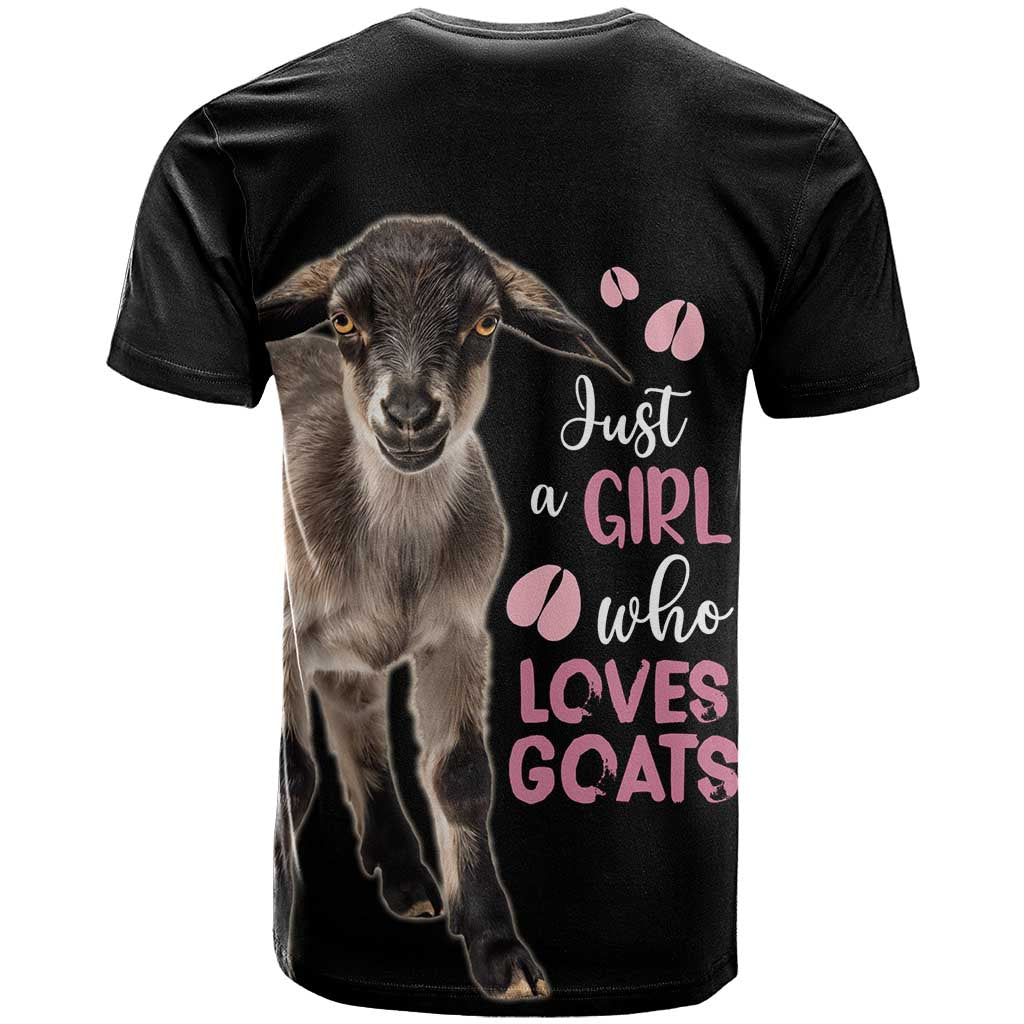Who Loves Goat Just A Girl Christmas Trees Christmas Christmas T Shirt Xmas Holiday Patterns - Wonder Print Shop