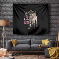 Who Loves Goat Just A Girl Christmas Trees Christmas Christmas Tapestry Xmas Holiday Patterns - Wonder Print Shop
