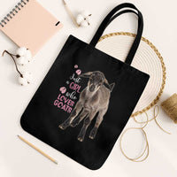 Who Loves Goat Just A Girl Christmas Trees Christmas Christmas Tote Bag Xmas Holiday Patterns - Wonder Print Shop