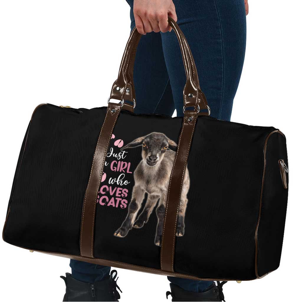 Who Loves Goat Just A Girl Christmas Trees Christmas Christmas Travel Bag Xmas Holiday Patterns - Wonder Print Shop