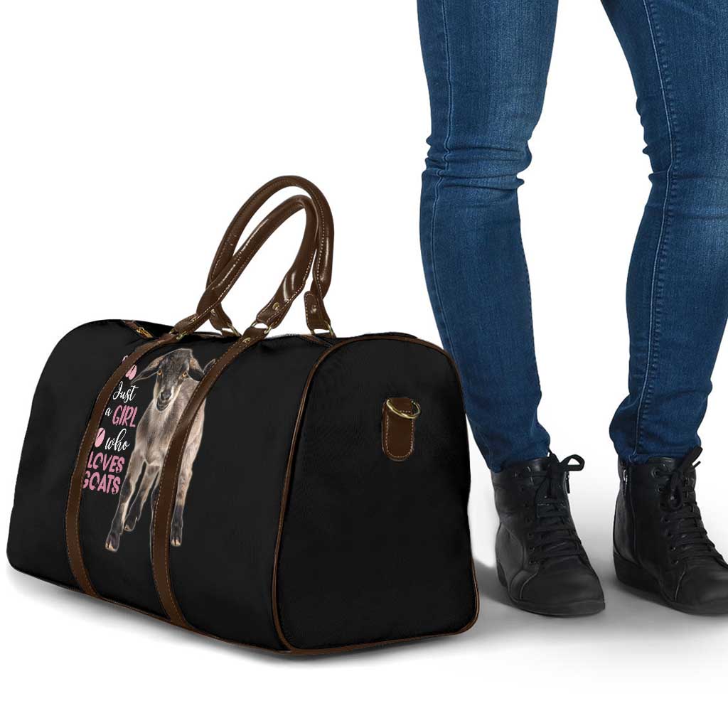 Who Loves Goat Just A Girl Christmas Trees Christmas Christmas Travel Bag Xmas Holiday Patterns - Wonder Print Shop