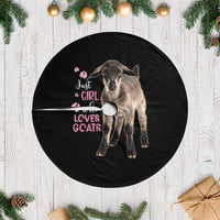 Who Loves Goat Just A Girl Christmas Trees Christmas Tree Skirt Xmas Holiday Patterns - Wonder Print Shop