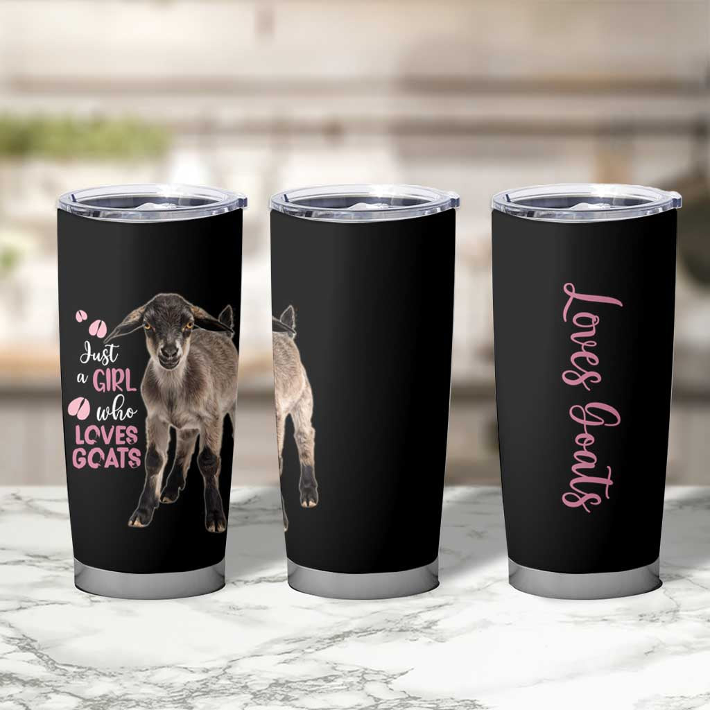 Who Loves Goat Just A Girl Christmas Trees Christmas Christmas Tumbler Cup Xmas Holiday Patterns - Wonder Print Shop