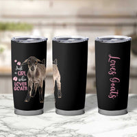 Who Loves Goat Just A Girl Christmas Trees Christmas Christmas Tumbler Cup Xmas Holiday Patterns - Wonder Print Shop
