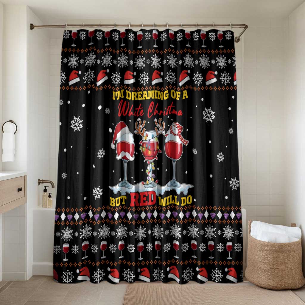 Wine Red Christmas Christmas Christmas Bathroom Set Xmas Holiday Patterns - Wonder Print Shop