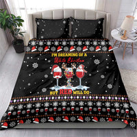 Wine Red Christmas Christmas Christmas Bedding Set Xmas Holiday Patterns - Wonder Print Shop