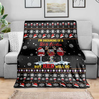Wine Red Christmas Christmas Christmas Blanket Xmas Holiday Patterns - Wonder Print Shop