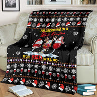Wine Red Christmas Christmas Christmas Blanket Xmas Holiday Patterns - Wonder Print Shop
