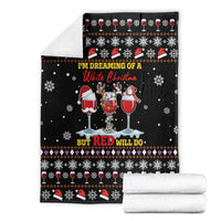 Wine Red Christmas Christmas Christmas Blanket Xmas Holiday Patterns - Wonder Print Shop