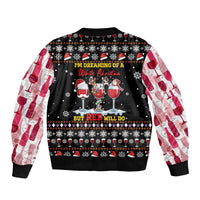 Wine Red Christmas Christmas Christmas Bomber Jacket Xmas Holiday Patterns - Wonder Print Shop