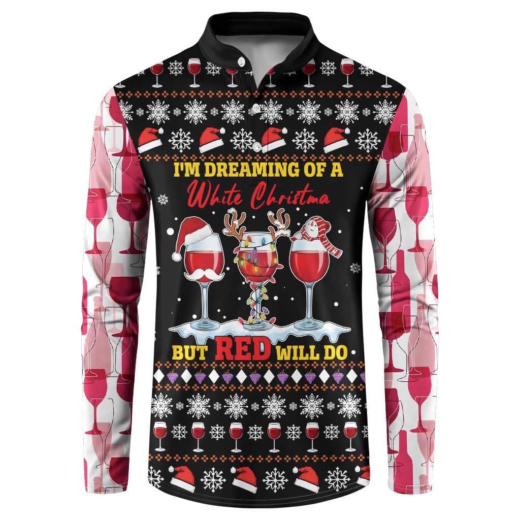 Wine Red Christmas Christmas Christmas Button Sweatshirt Xmas Holiday Patterns - Wonder Print Shop