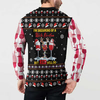 Wine Red Christmas Christmas Christmas Button Sweatshirt Xmas Holiday Patterns - Wonder Print Shop