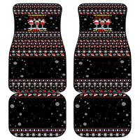 Wine Red Christmas Christmas Christmas Car Mats Xmas Holiday Patterns - Wonder Print Shop