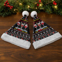 Wine Red Christmas Christmas Santa Hat Xmas Holiday Patterns - Wonder Print Shop