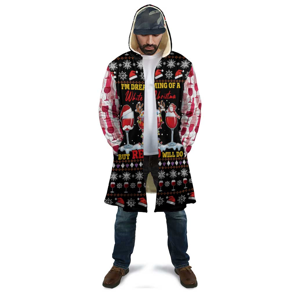 Wine Red Christmas Christmas Christmas Cloak Xmas Holiday Patterns - Wonder Print Shop