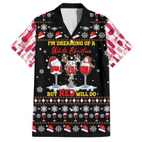 Wine Red Christmas Christmas Christmas Family Matching Long Sleeve Bodycon Dress and Hawaiian Shirt Xmas Holiday Patterns - Wonder Print Shop