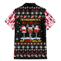 Wine Red Christmas Christmas Christmas Family Matching Mermaid Dress and Hawaiian Shirt Xmas Holiday Patterns - Wonder Print Shop