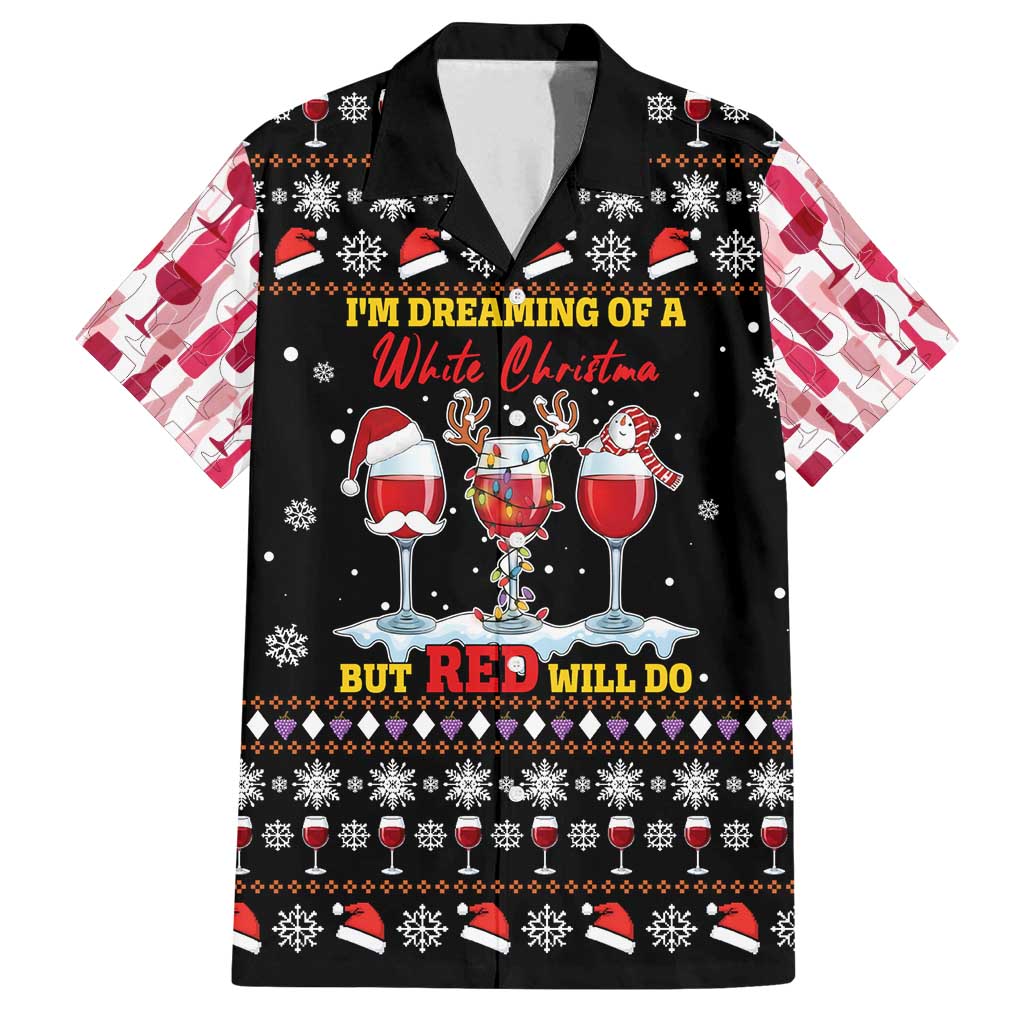 Wine Red Christmas Christmas Christmas Family Matching Puletasi and Hawaiian Shirt Xmas Holiday Patterns - Wonder Print Shop