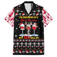 Wine Red Christmas Christmas Christmas Family Matching Short Sleeve Bodycon Dress and Hawaiian Shirt Xmas Holiday Patterns - Wonder Print Shop