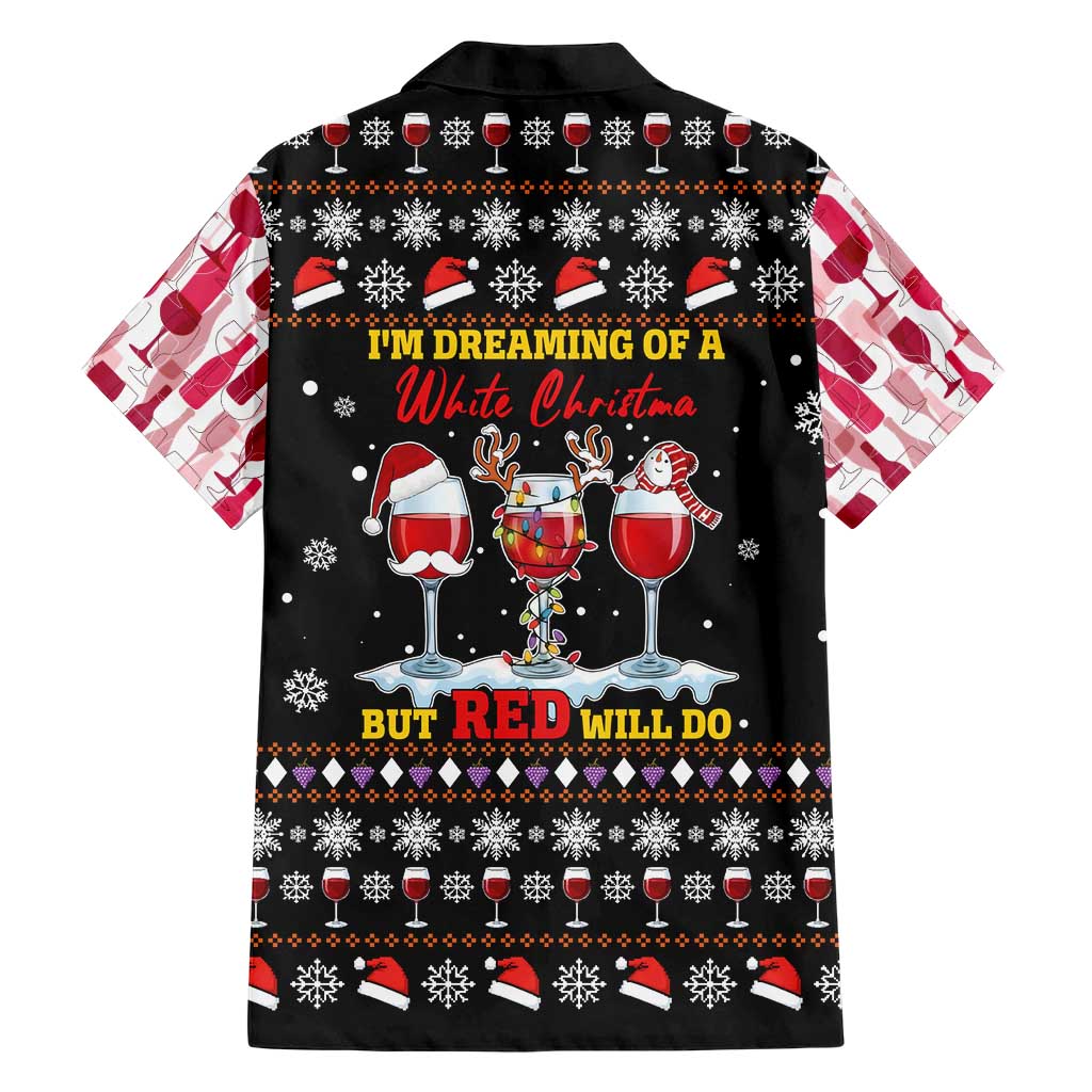 Wine Red Christmas Christmas Christmas Hawaiian Shirt Xmas Holiday Patterns - Wonder Print Shop