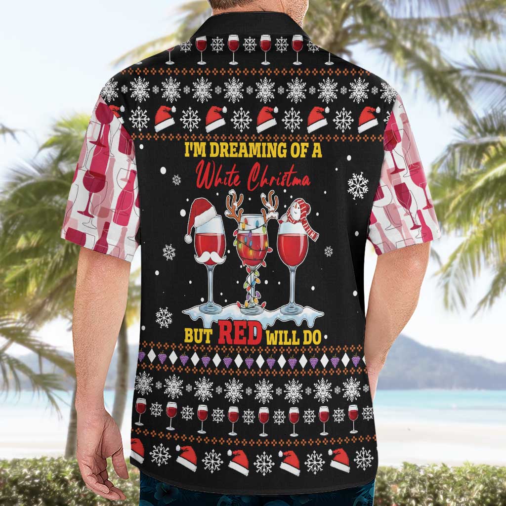 Wine Red Christmas Christmas Christmas Hawaiian Shirt Xmas Holiday Patterns - Wonder Print Shop