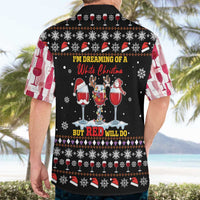 Wine Red Christmas Christmas Christmas Hawaiian Shirt Xmas Holiday Patterns - Wonder Print Shop