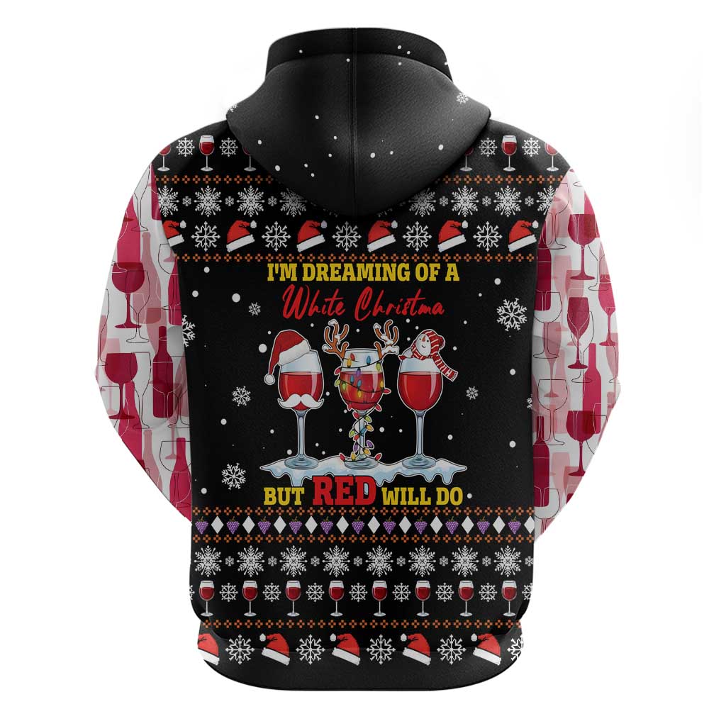 Wine Red Christmas Christmas Christmas Hoodie Xmas Holiday Patterns - Wonder Print Shop