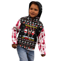 Wine Red Christmas Christmas Christmas Kid Hoodie Xmas Holiday Patterns - Wonder Print Shop